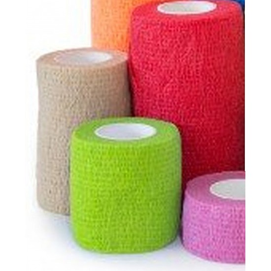 Cohesive Compression Bandage - 4" x 5 yards assorted colours