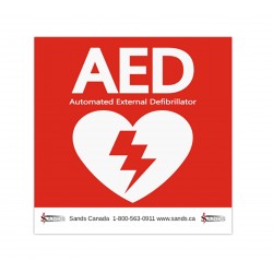 "AED" Outside Window Decal