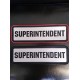 PARAMEDIC AND SUPERINTENDENT REFLECTIVE CRESTS