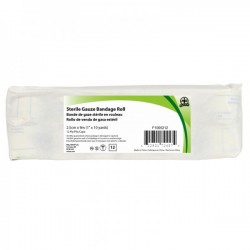 Sterile Gauze Bandage Roll, 2.5cm x 9m 12/pack