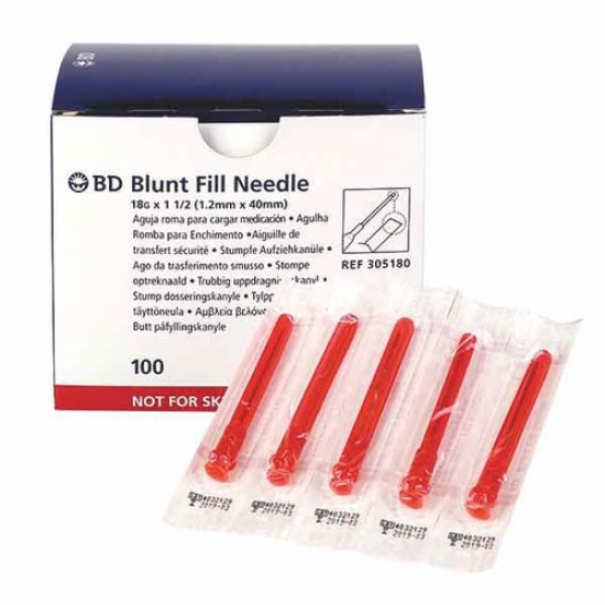 1 ONLY - BLUNT FILLED NEEDLE 18G X 1 1/2 TW