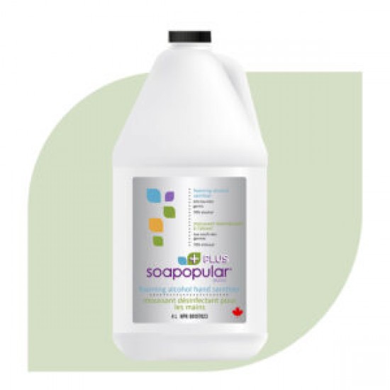Soapopular+ Alcohol Foaming Hand Sanitizer - 4L Refill