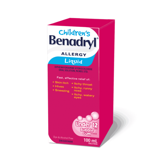 Children's Benadryl Liquid, 100 ml
