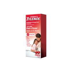 CHILDREN'S TYLENOL FEVER AND PAIN AGES 2-11 - 120ML DYE FREE CHERRY