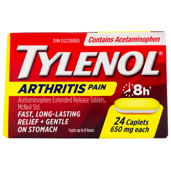 TYLENOL ARTHRITIS 8HR - 24 CAPLETS