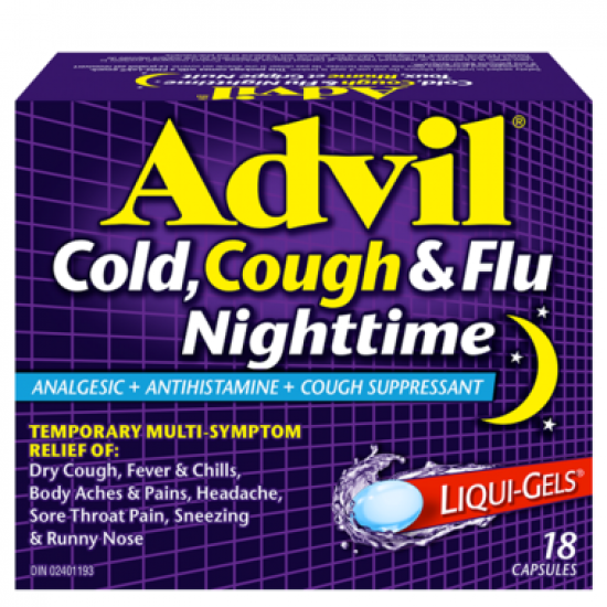 Advil Cold, Cough & Flu Nighttime Liqui-Gels
