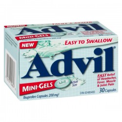 ADVIL MINI GEL CAPS - 30 capsules