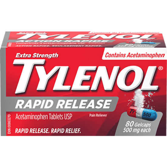 Tylenol Extra Strength Rapid Release Gelcaps - 80
