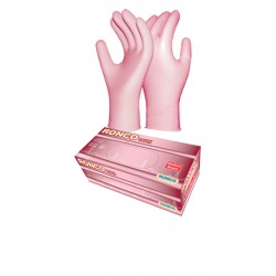 Gloves - Ronco Touch Nitrile Pink - 100/box - Extra Small Only