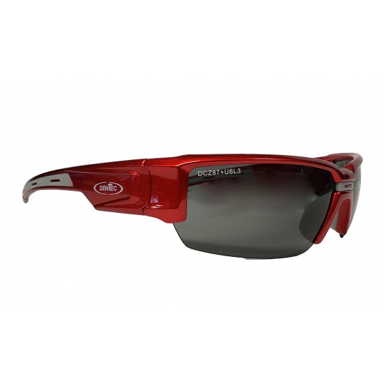 Red/Grey Polarized Safety Glasses