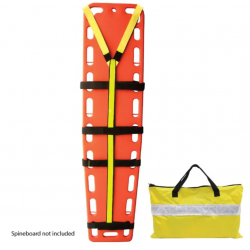 Reflective 10-PT Patient Restraint Spineboard Straps with carry case