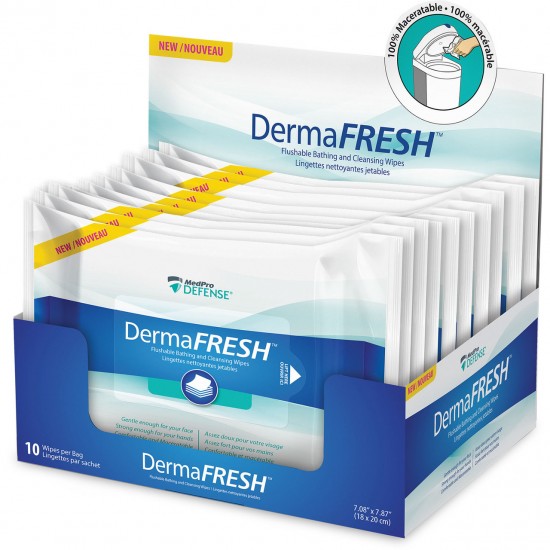Dermafresh Cleansing Wipes - 10 wipe pack