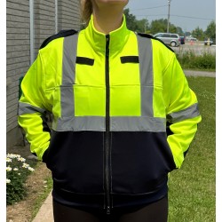  Hi-Visibility Two Tone Fleece Jacket - Blank or Crested for Paramedic Student or Tow Op - Unisex